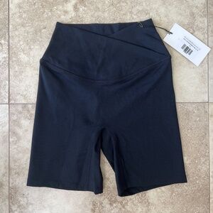 NWT Crop Shop Boutique 6” Serenity Crossover Shorts in BLACK size XS